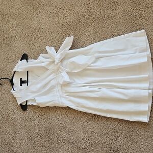 WHBM Elegant White Wrap Dress